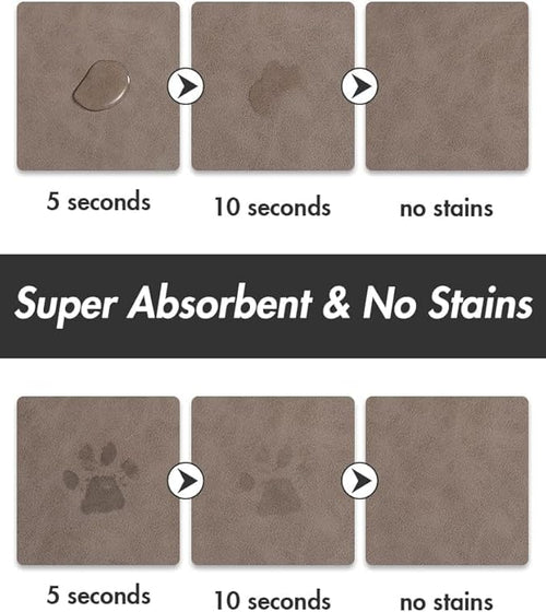 Absorbent Dog Food Mat-Dog Mat for Food and Water Bowl, Quick Dry Pet Food Mat - Image 2