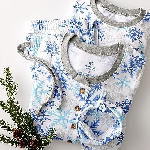 HonestBaby Family Matching Holiday Pajamas 100% Organic Cotton for Men, Women, Kids, Toddlers, Baby Boys, Girls, Unisex, Pets