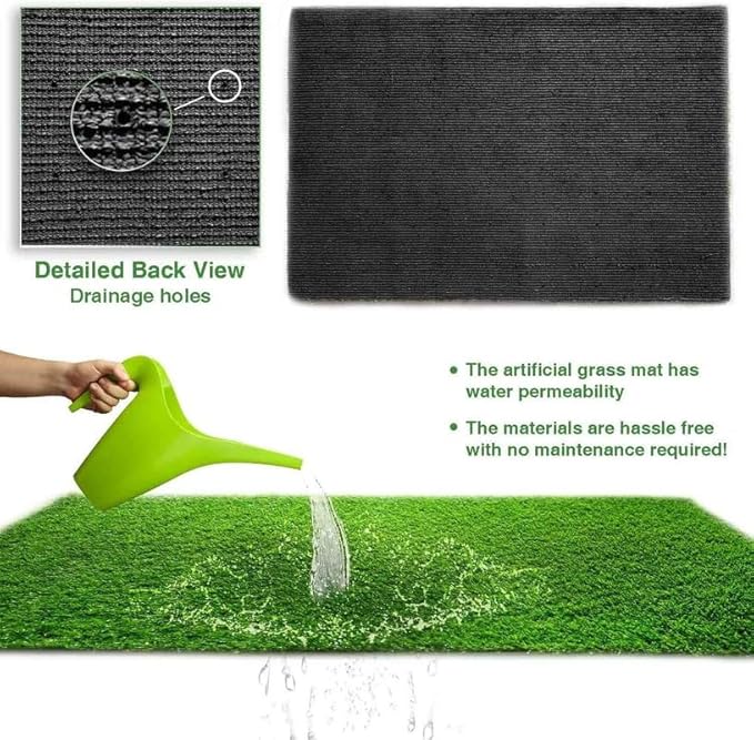 ALTRUISTIC Artificial Grass 12FTX47FT, Realistic Fake Grass Deluxe Turf - Image 5