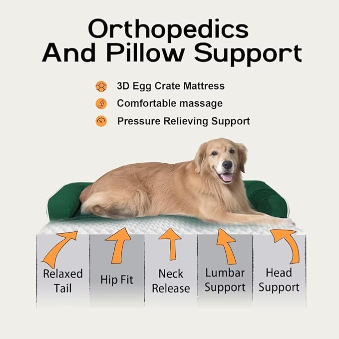 Large Dog Bed Orthopedic Washable - Image 3