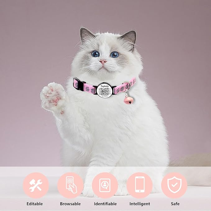 Smart QR Code Cat Collar 2-Pack - Image 6