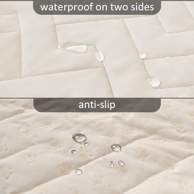 fuguitex Waterproof Dog Bed Cover Couch Cover, Anti-Slip Cat Mat Pet Pad Blanket - Image 3