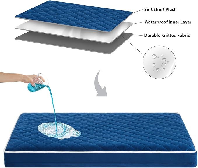 WNPETHOME Orthopedic Dog Bed Medium Size Dog, Waterproof Medium Dogs Bed - Image 6