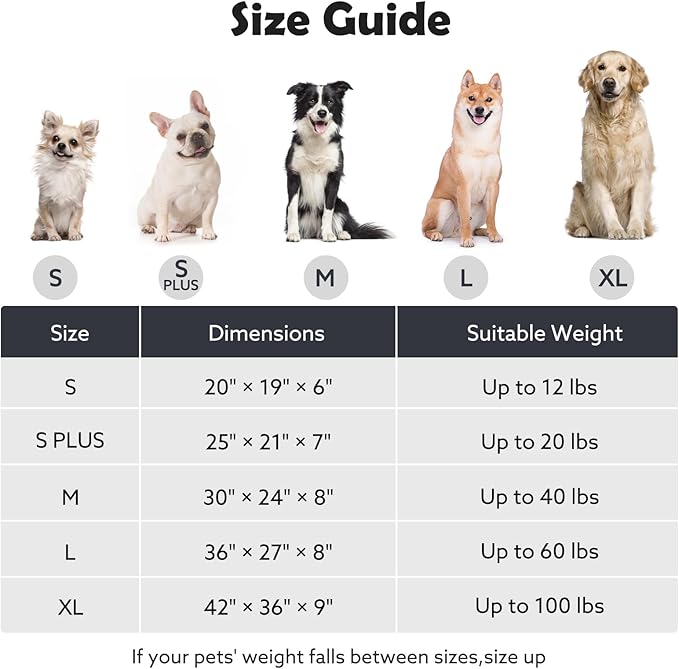 JOEJOY Dog Bed Medium Size Dog, Washable Orthopedic Premium Soft Corduroy - Image 5