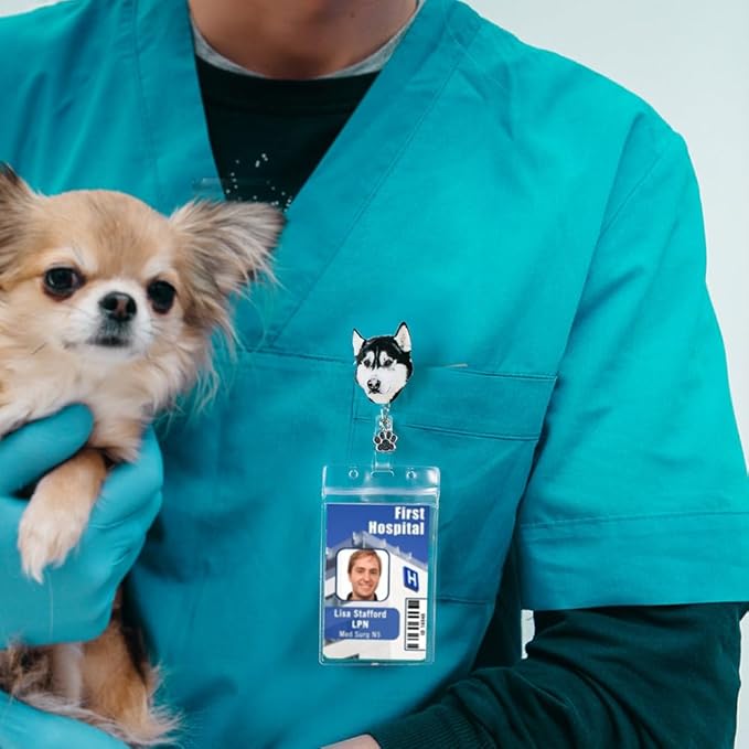 callie Personalized Pet Portrait Badge Reel - Image 7