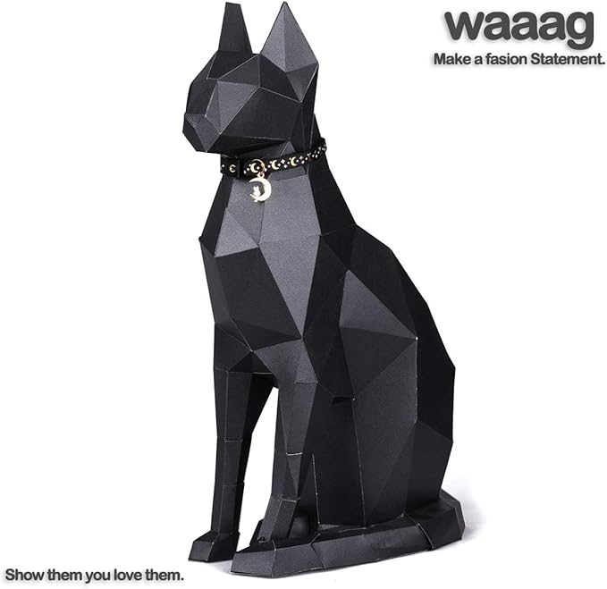 waaag Gold Moons and Stars Safety Breakaway Cat Collar, Glow in The Dark - Image 2