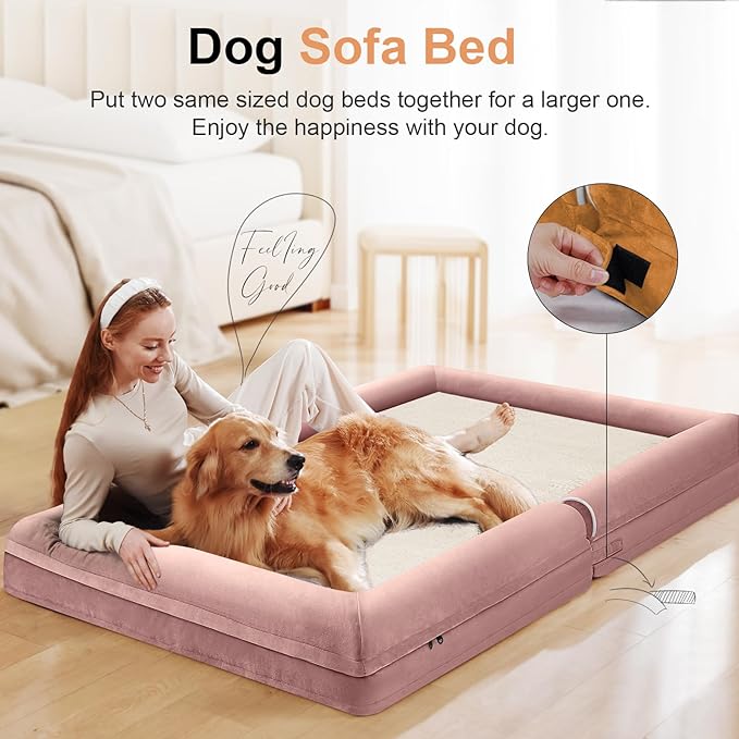 Large Dog Bed Orthopedic Washable: Beds Bolster XL Bed Large Big Dogs Egg Crate - Image 3