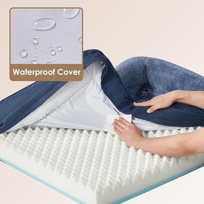 EHEYCIGA Orthopedic XL Dog Bed for Large Sized Dog, Waterproof Liner & Washable - Image 4