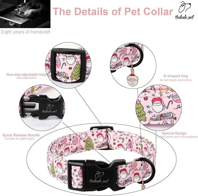 Christmas Dog Collar for Large Dogs - Image 4