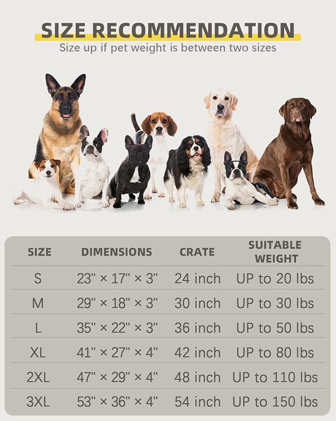 Orthopedic XL Dog Beds Large Sized Dog Waterproof Pet Kennel Pad - Image 7