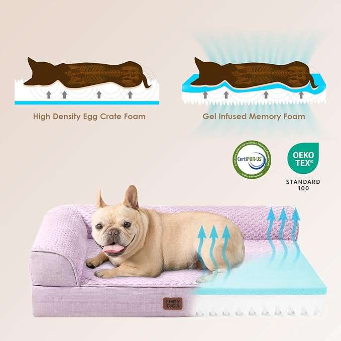 EHEYCIGA XL Dog Bed Memory Foam - Image 4