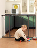 Babelio Metal Baby Gate, 29-48" Auto Close Easy Install Pet Gate, Extra Wide by BABELIO