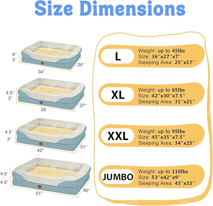 Orthopedic Foam Large Dog Bed XLarge Dog Bed - Image 7