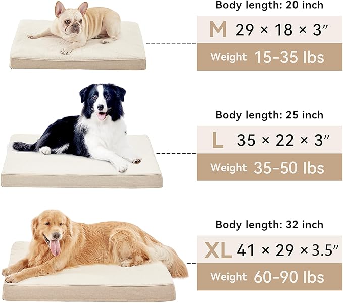 Memory Foam Large Dog Bed, Cooling Dog Beds - Image 7
