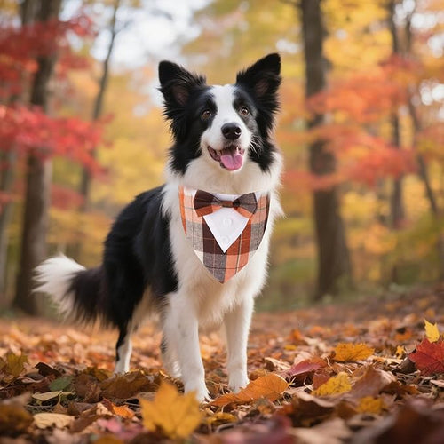ADOGGYGO Fall Dog Tuxedo Bandana, Adjustable Halloween Thanksgiving Costume - Image 2