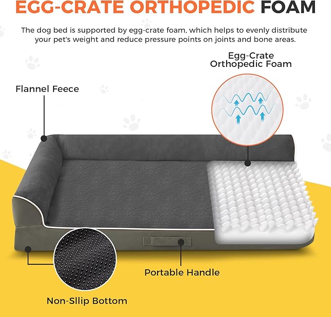 Dog Bed Large Sized Dogs, XL Orthopedic Dog Bed - Image 2