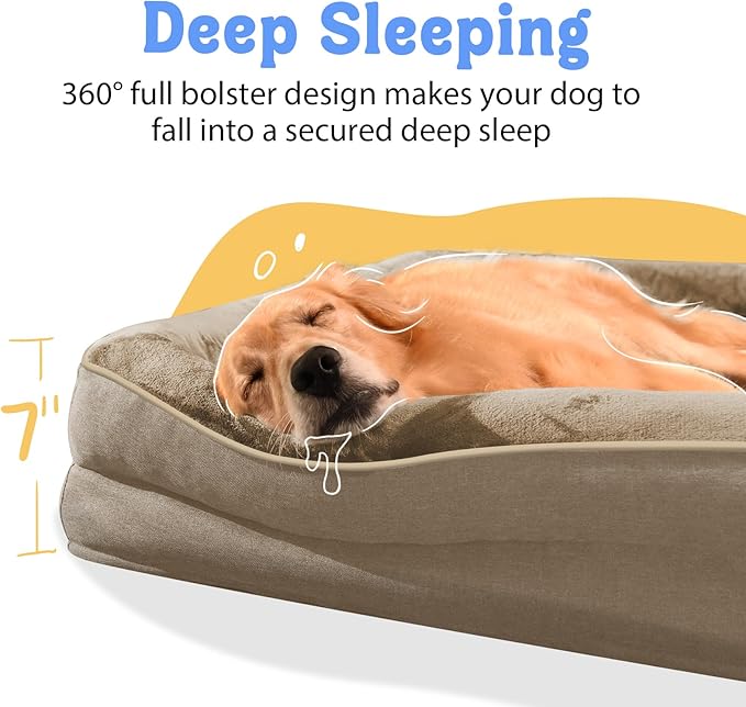 Washable Orthopedic Large Dog Bed - Image 3