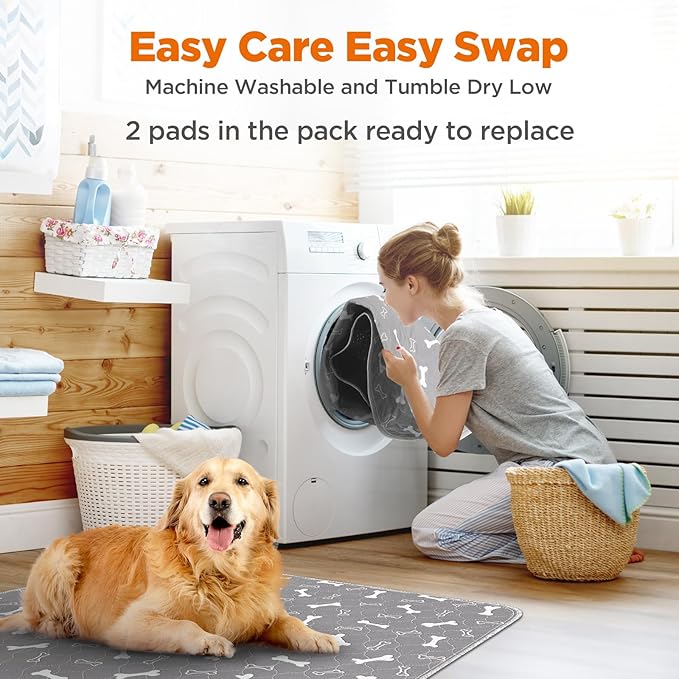 Washable Pee Pads for Dogs, Absorbent Dog Training Pads, 100% Waterproof - Image 4