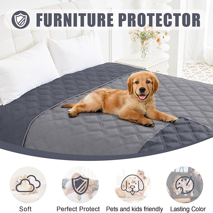 Smiry Waterproof Dog Bed Cover Blanket 40x50, Soft Reversible Pet Blanket - Image 8