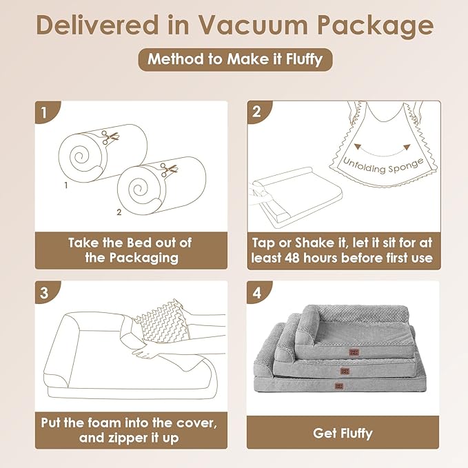 EHEYCIGA XL Dog Bed Memory Foam - Image 7