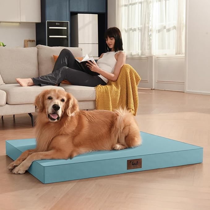 Outdoor Orthopedic Dog Bed for Medium Dogs & Cats, Waterproof Flat Pet Mat - Image 5