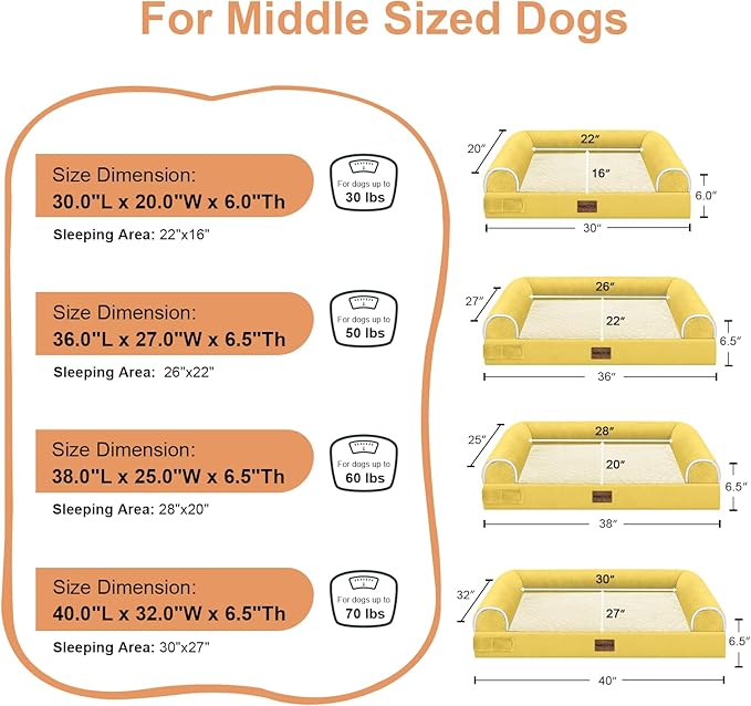 Large Dog Bed Orthopedic Washable: Beds Bolster XL Bed Big XLarge Dogs Egg - Image 6