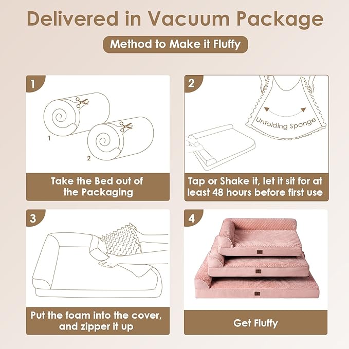 EHEYCIGA Large Dog Bed Memory Foam - Image 7