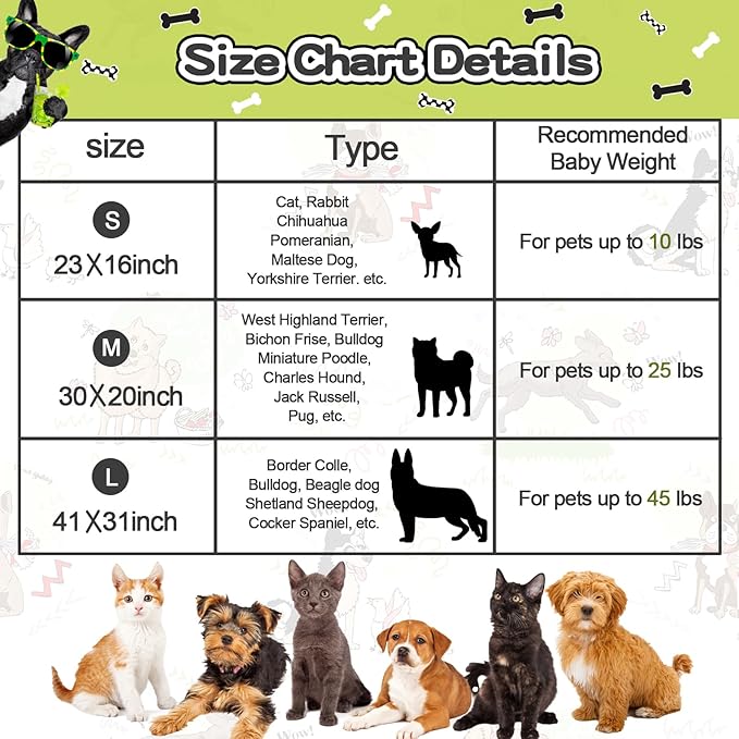 Rezutan Dog Blankets for Medium Pet, 3 Pack Blanket Fuzzy Cat Blankets Washable - Image 4
