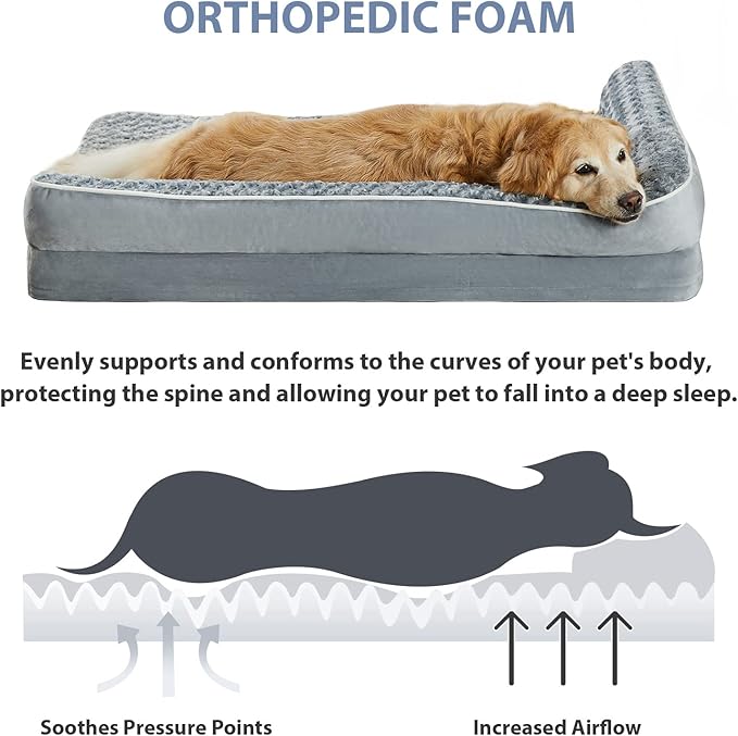 BFPETHOME Orthopedic Dog Bed for Large Dogs-Big Waterproof Sofa Dog Bed - Image 3