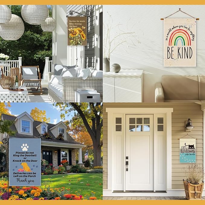Dogs Welcome People Tolerated Garden Flag, Pet Lover Yard And Porch Flag - Image 6