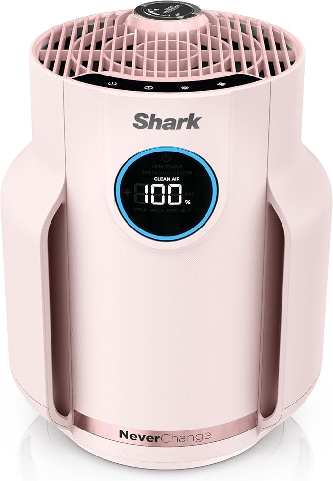 Shark Air Purifier for Home, NeverChange Compact Pro, for Bedroom, Home Office
