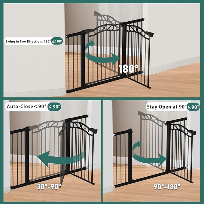 Fairy Baby 54.4"-57.0" Extra Wide Baby Gate - Image 4