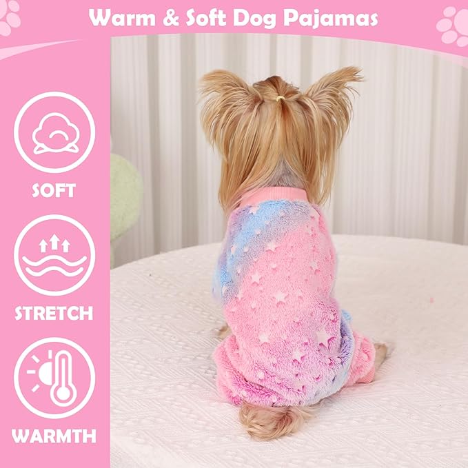 Dog Pajamas Psj Clothes Girl Small Winter Cute Small Puppy Clothes 4 Legs - Image 2