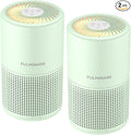 FULMINARE 2 Pack Air Purifiers for Home Bedroom H13 True HEPA Air Purifier by PureAirPowerfulSound
