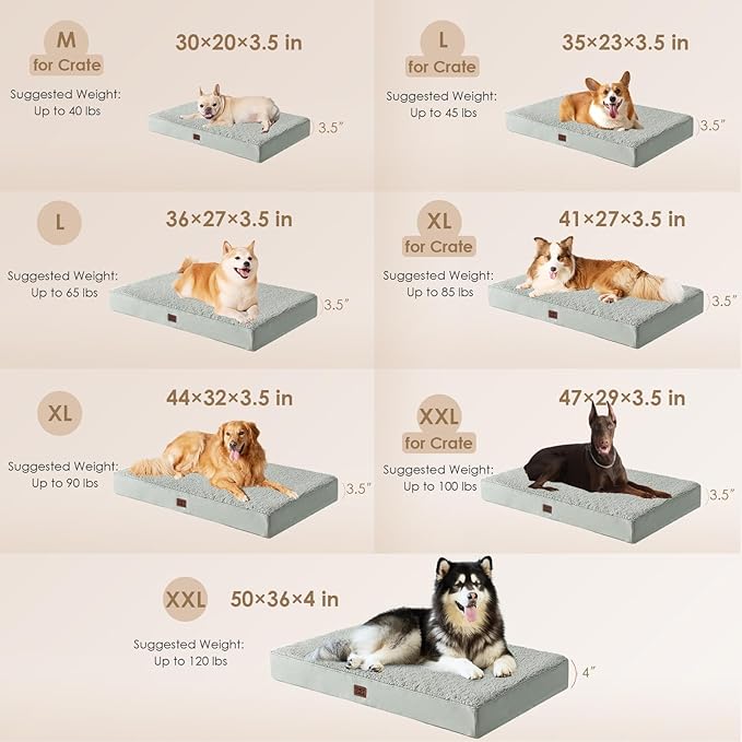 EHEYCIGA Orthopedic Medium Dog Beds - Image 2
