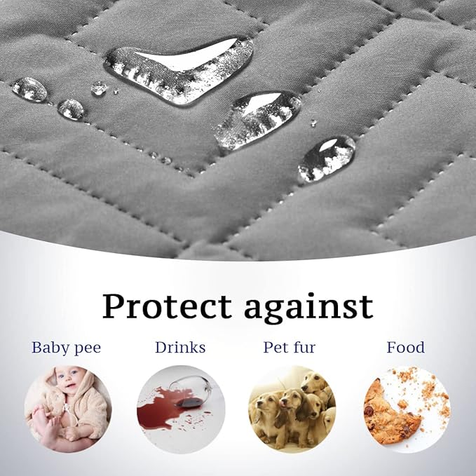 H.VERSAILTEX Futon Cover Reversible Sofa Slipcover Furniture Protector Water - Image 4