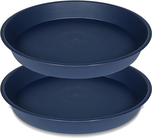 2 Pack of 16 17 inch Plant Saucer, 2.3" Depth, Plant Trays by Bleuhome