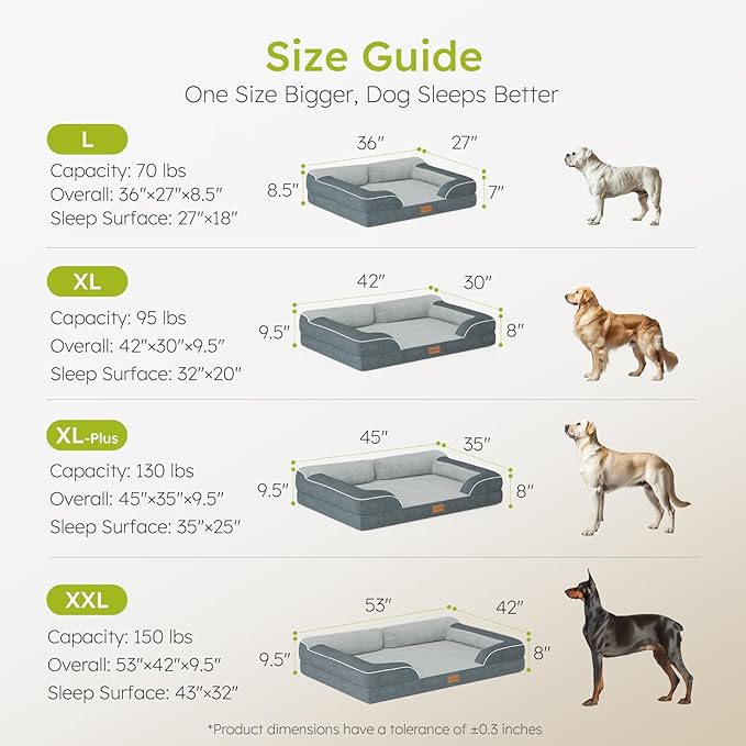Jumbo Dog Bed for Extra Large Dogs, Orthopedic Dog Bed - Image 8