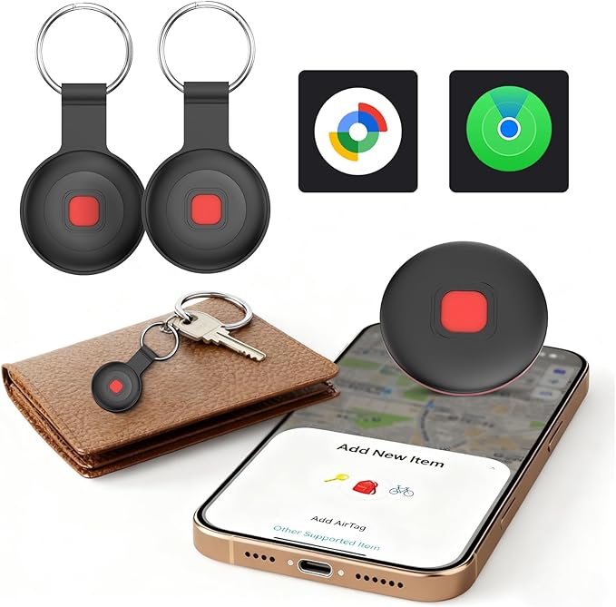 Air Tracker Tags for Android & iPhone, 4 Pack Anti-Lost Dog/Pet/Key Tracker Tags - Image 4