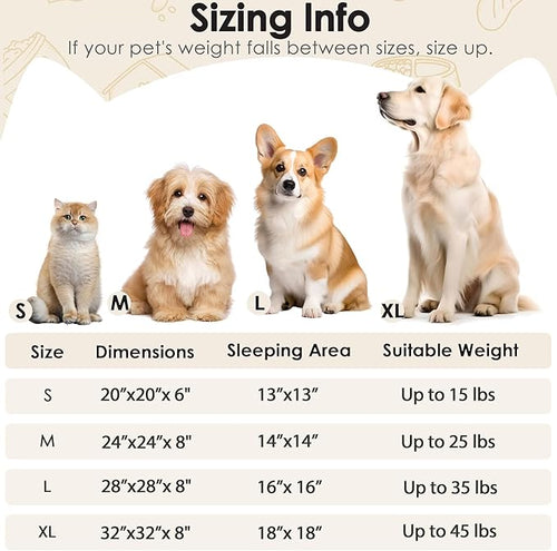 28in Large Dog Bed, Medium Size Dog and Cats, Calming Donut Bed - Image 2