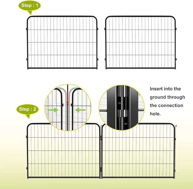 BestPet Dog Playpen 24 Inch 8 Panels Heavy Duty Metal Pet Exercise Pen Indoor - Image 4