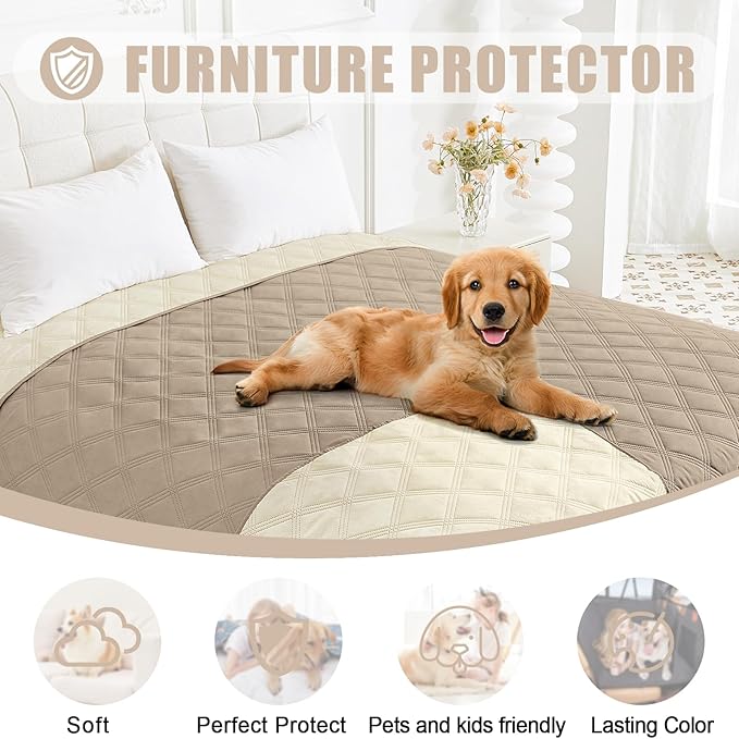 Smiry Waterproof Dog Bed Cover Blanket 40x70, Soft Reversible Pet Blanket - Image 8