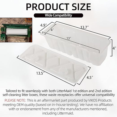 20-Pack Litter Box Waste Receptacles Compatible - Image 2