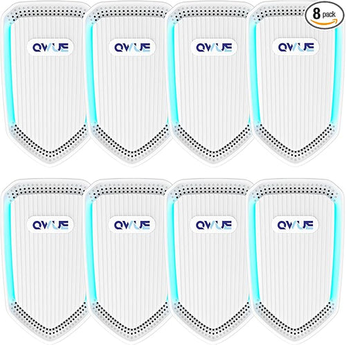 8Pack Air Ionizer for Home Negative Ion Air Purifier Plug In, Mini Filterless by QWUE