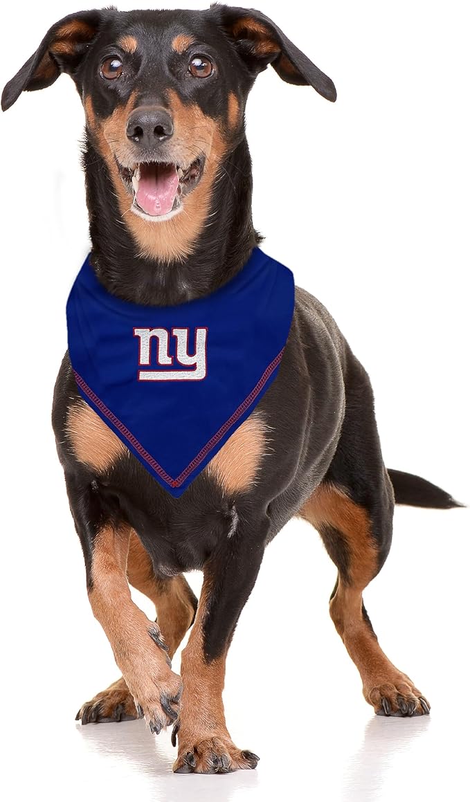 NFL New York Giants TIE Bandana, Large/X-Large. Dog Bandana Scarf Bib - Image 3