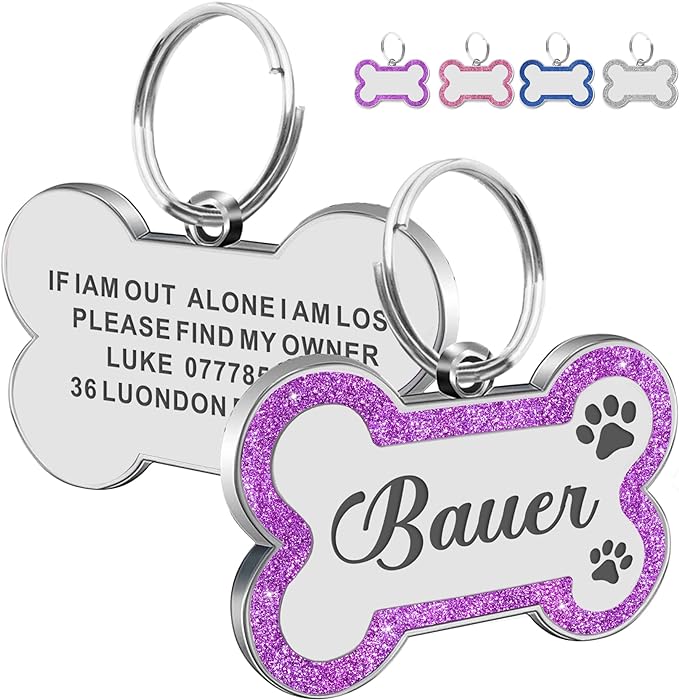 Dog Tags Personalized for Pets Dog Name Tags Personalized Dog Tag Engraved by EDSG
