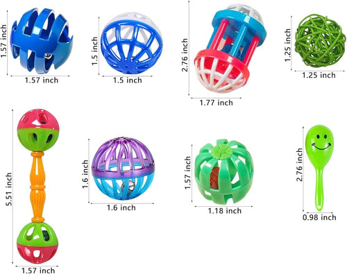 22-Pack Bird Toys for Parakeets & Small Birds – Colorful Cage Fun - Image 2