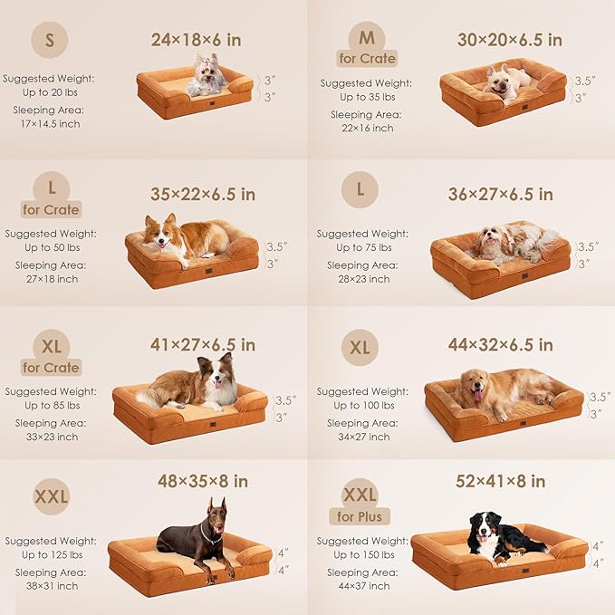 EHEYCIGA Orthopedic Dog Beds for Extra Large Dogs, Waterproof Memory Foam XL - Image 2