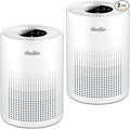 2 Pack Air Purifiers for Bedroom H13 True HEPA Air Filter Cleaner, Odor by Aircillin