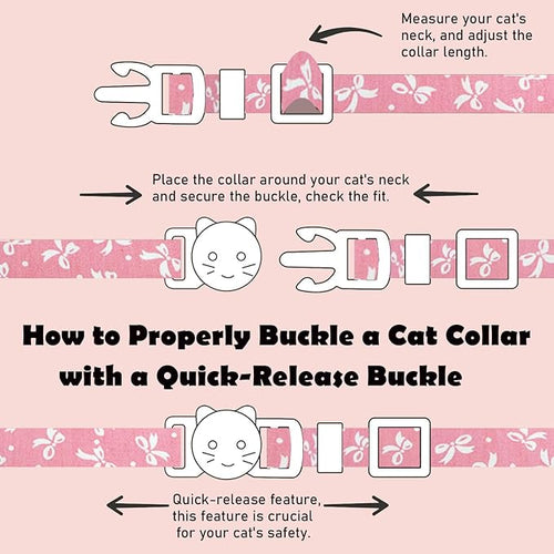 2 Pack Cotton Breakaway Cat Collars Set - Image 2
